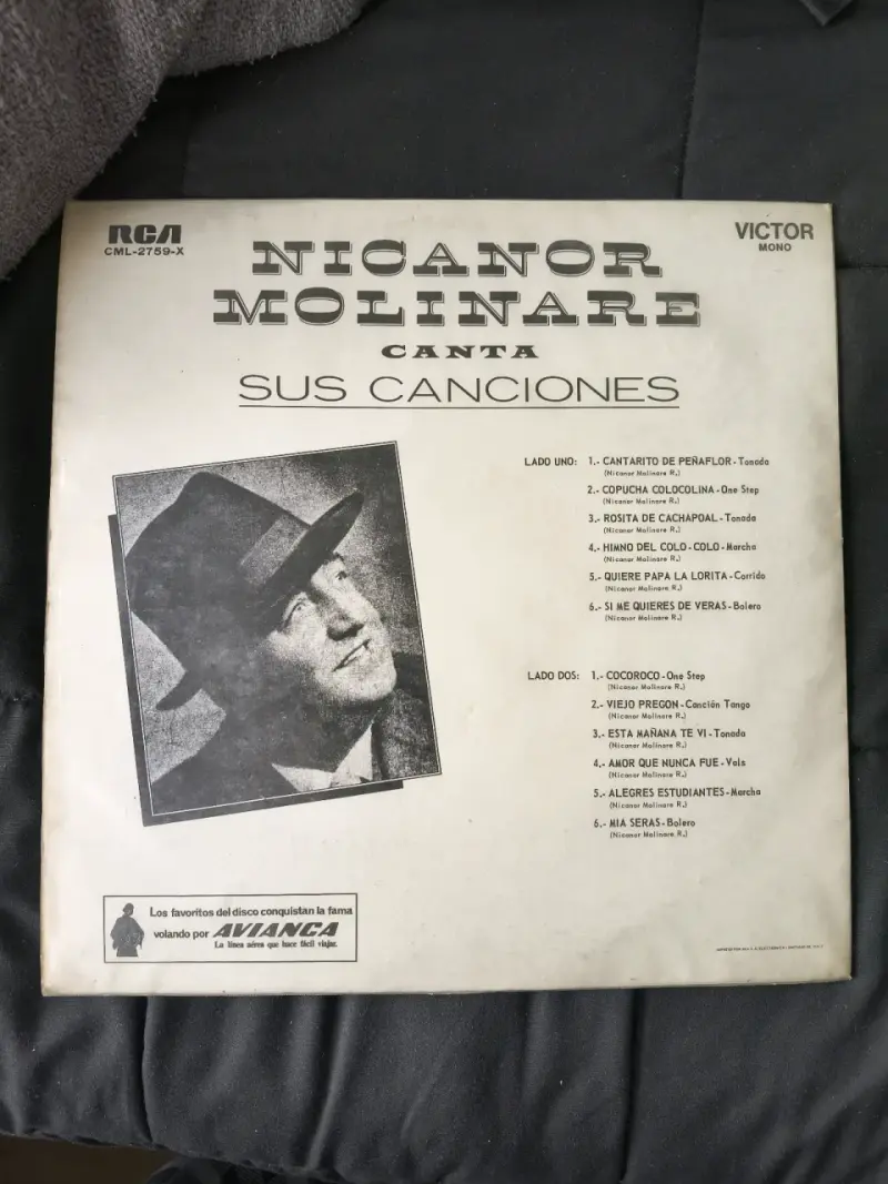 Vinilo Nicanor Molinare - Canta Sus Canciones - 2
