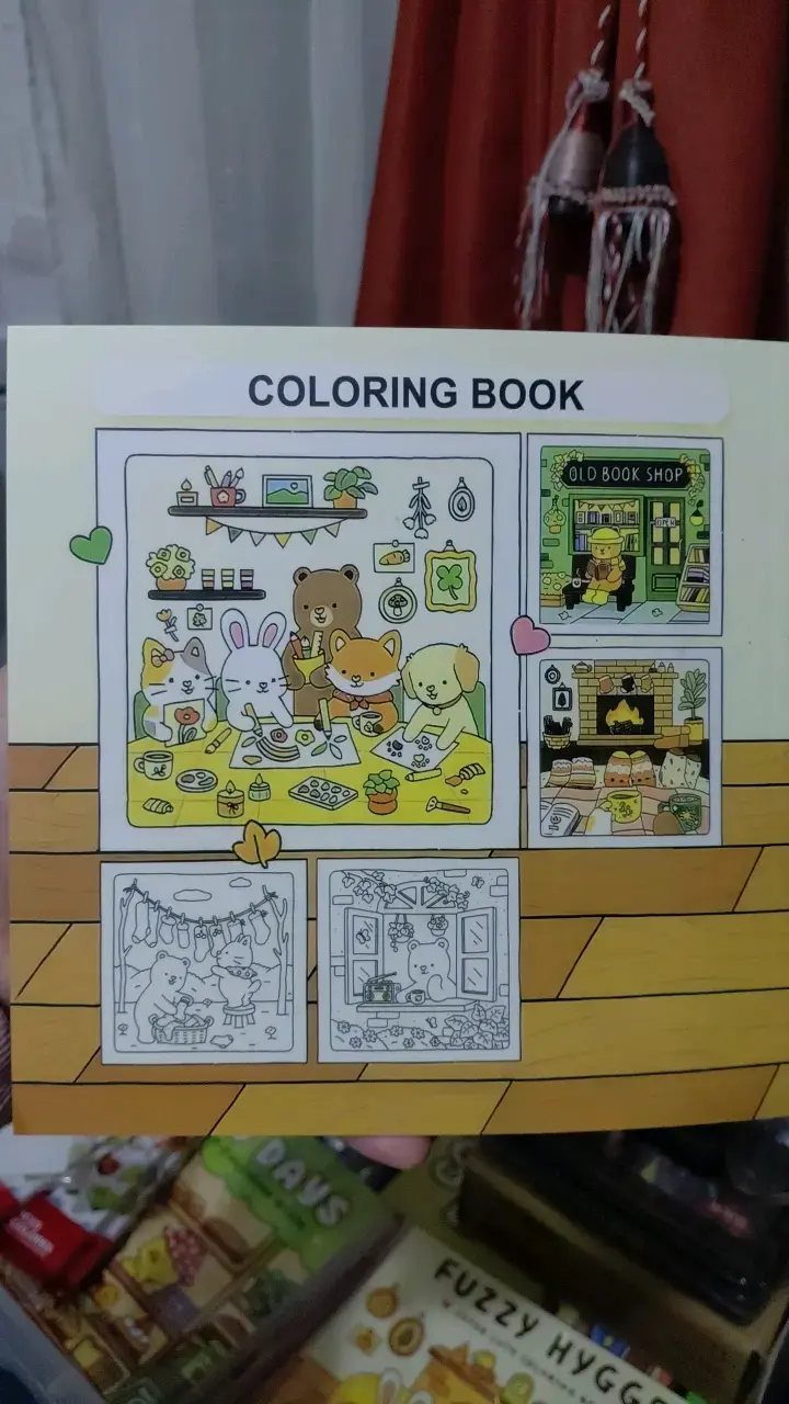 Libro para colorear Fuzzy Hygge infantil - 2