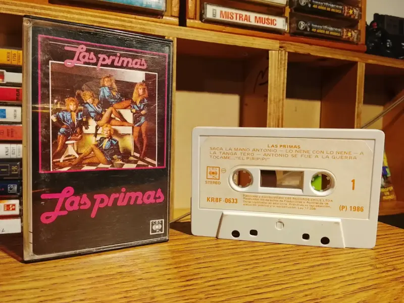 Cassette de música Las Primas 1986