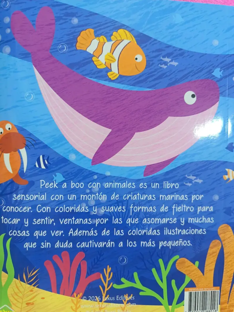 Libro de fieltro Peek a Boo Animales Marinos - 2