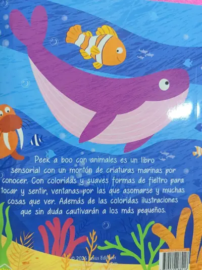 Libro de fieltro Peek a Boo Animales Marinos - miniatura 2