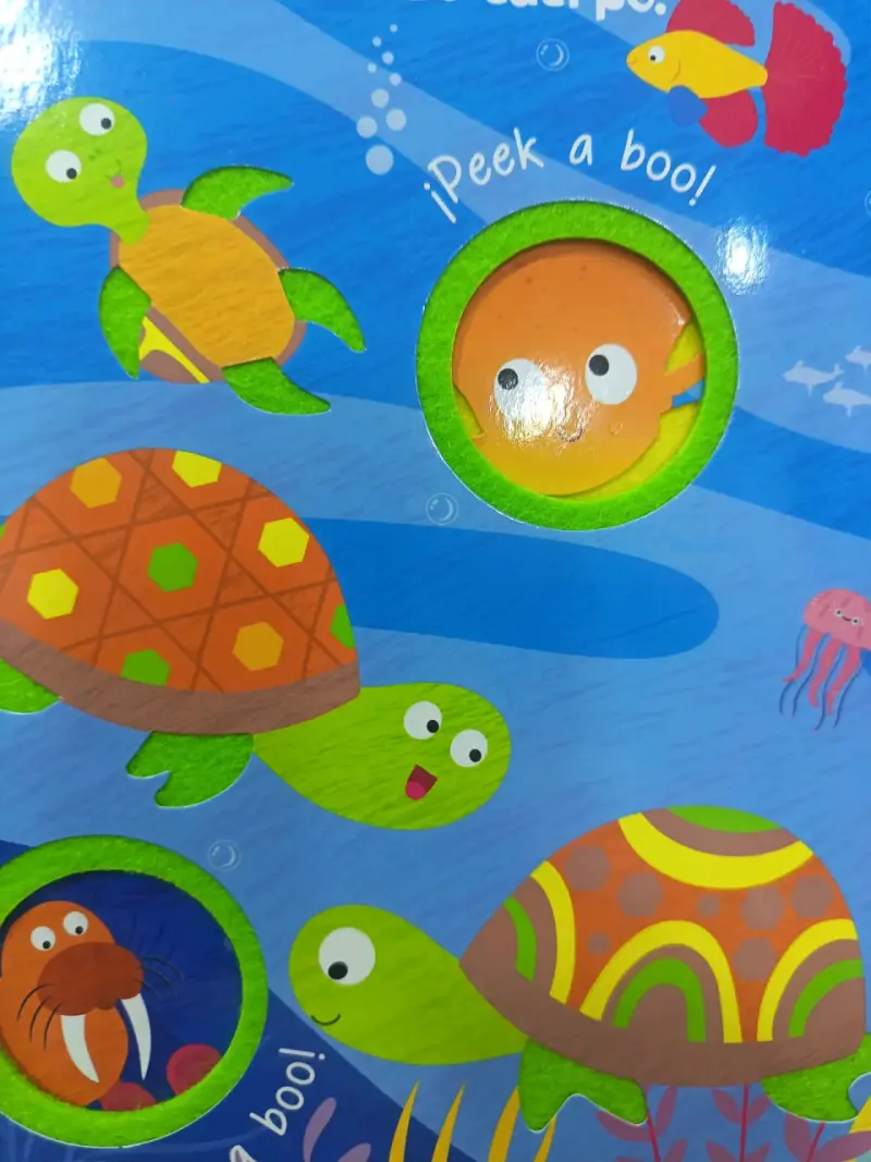 Libro de fieltro Peek a Boo Animales Marinos - 3