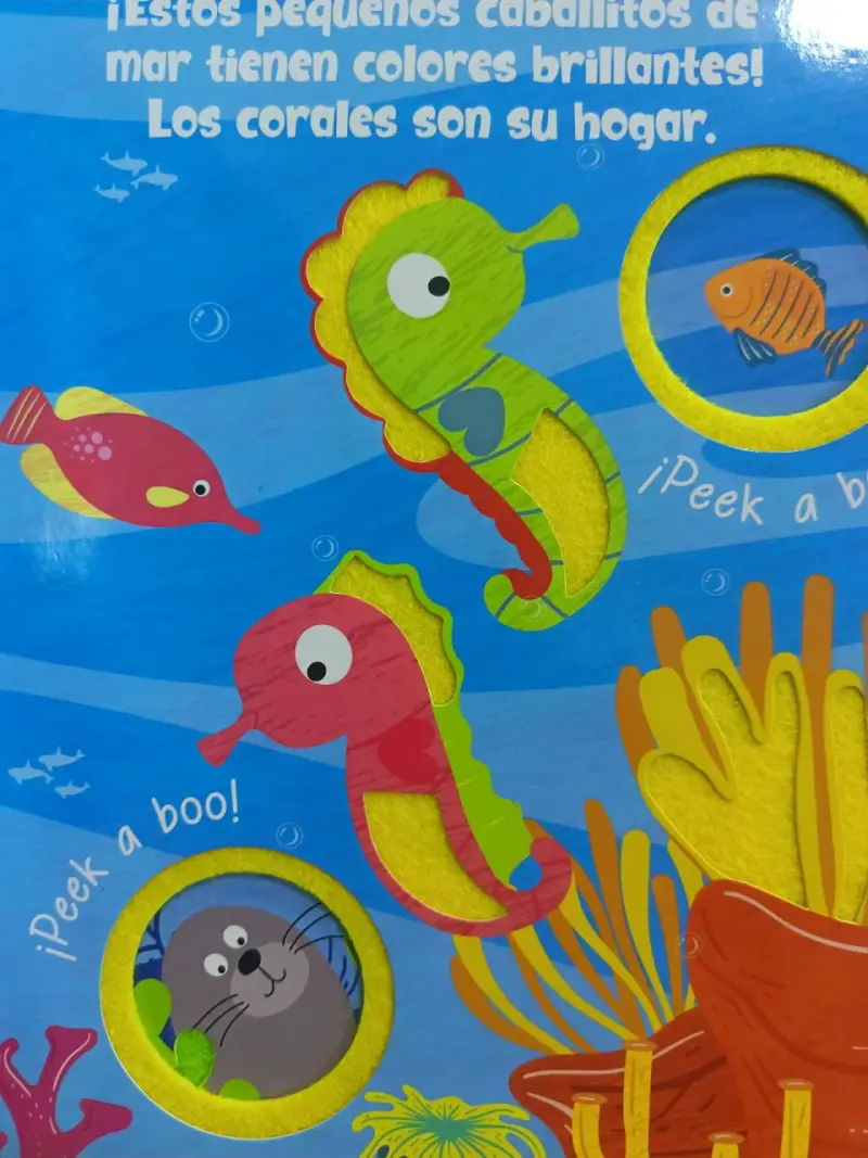 Libro de fieltro Peek a Boo Animales Marinos - 4