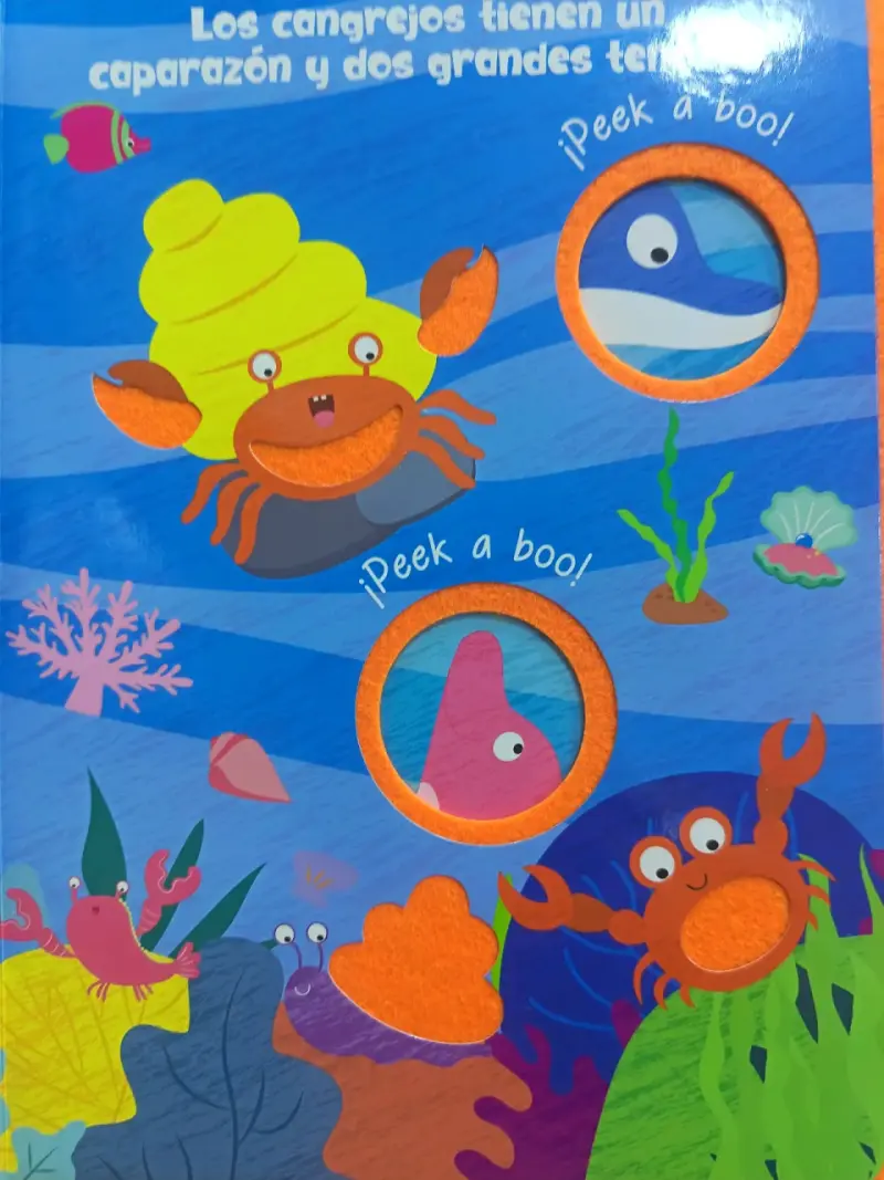 Libro de fieltro Peek a Boo Animales Marinos - 5