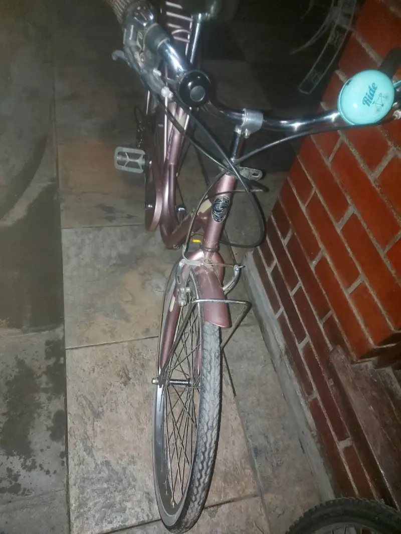 Bicicleta urbana Oxford Retro color burdeos - 1