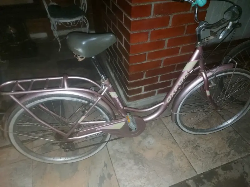 Bicicleta urbana Oxford Retro color burdeos - 2