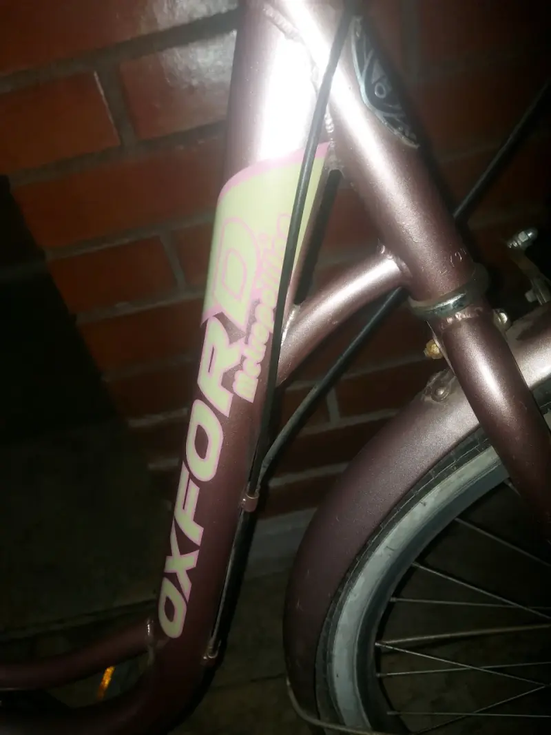 Bicicleta urbana Oxford Retro color burdeos - 4