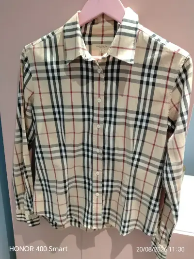 Camisa de cuadros Burberry para mujer - miniatura 1