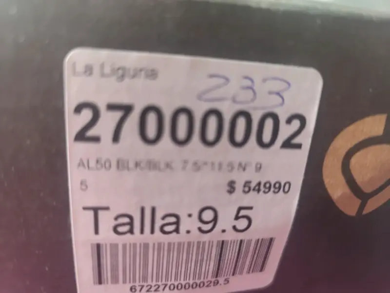 Zapatillas Circa AL50 negras y rojas talla 9.5 - 4