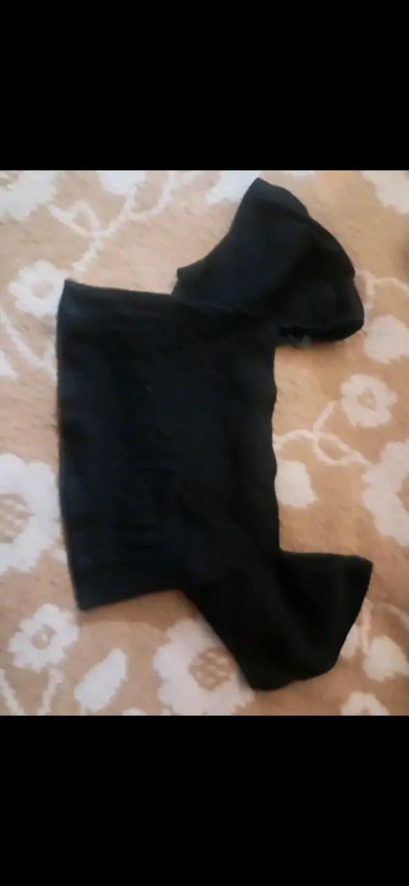 Top negro con mangas talla XL - 1