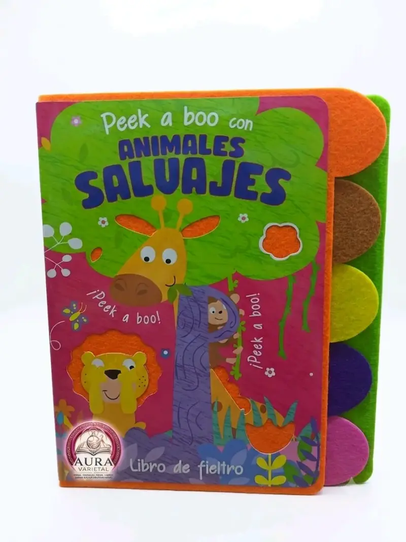 Libro de fieltro Peek a Boo con Animales Salvajes - 1