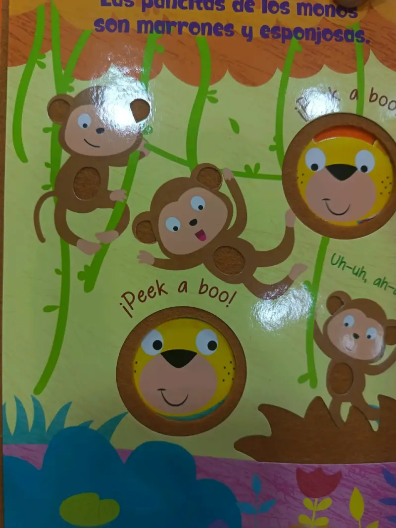 Libro de fieltro Peek a Boo con Animales Salvajes - 5