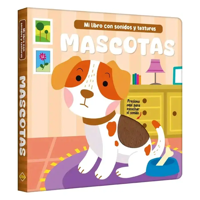 Libro infantil con sonidos y texturas 'Mascotas'