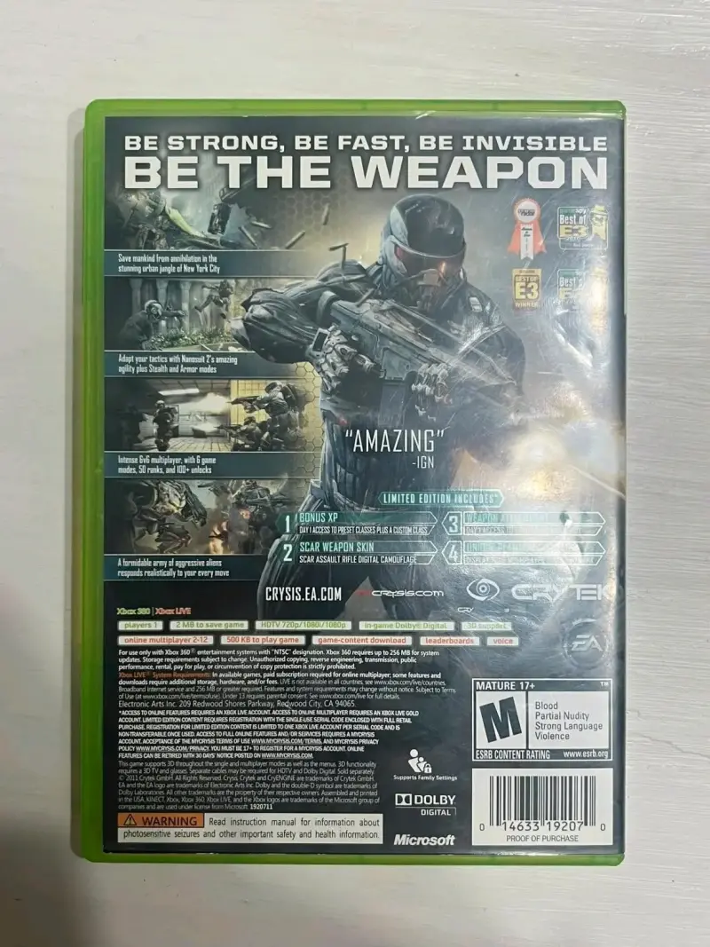Crysis 2 Edición Limitada para Xbox 360 - 2