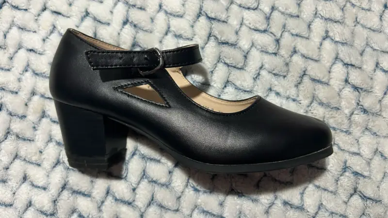 Zapatos de baile negro con tacón alto - 1