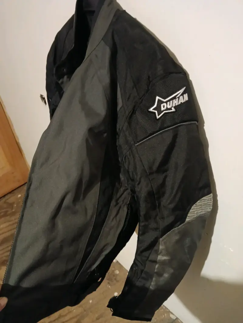 Chaqueta de moto Duhan negra con protecciones - 3