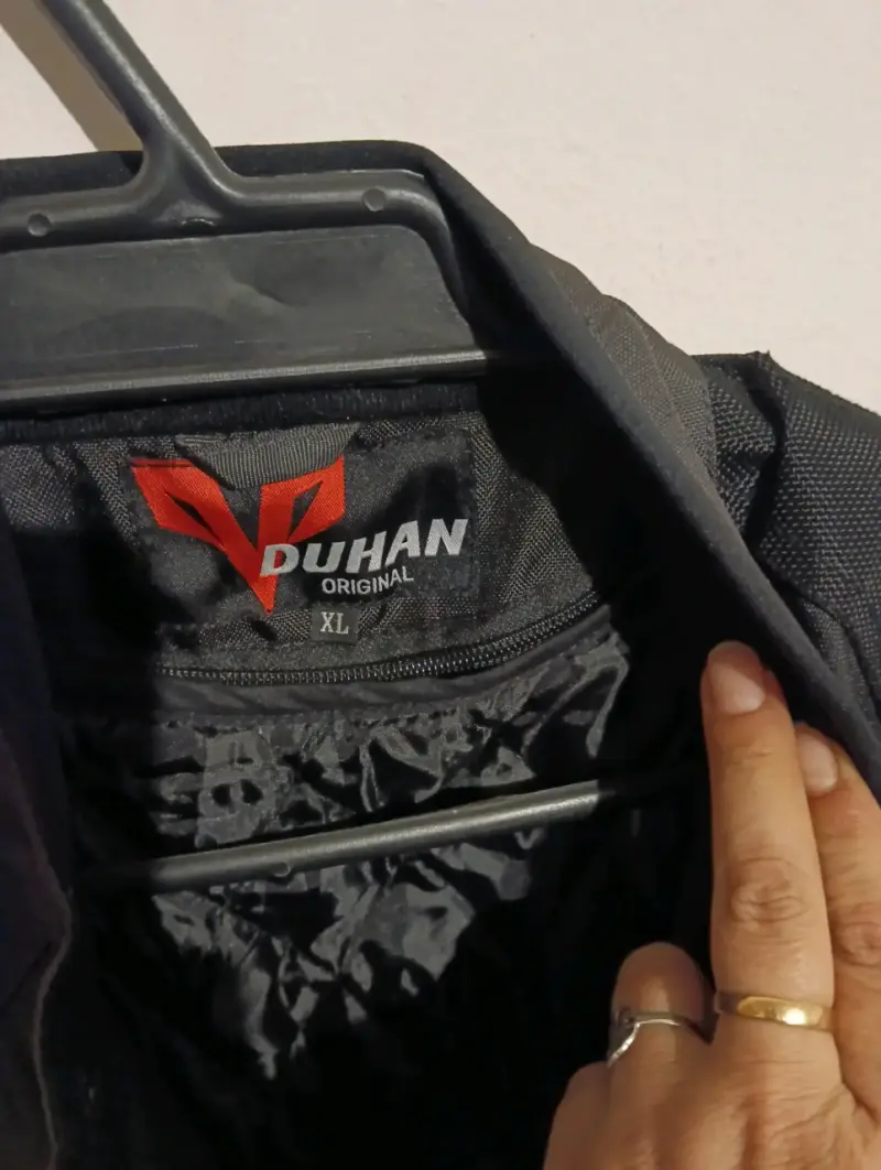Chaqueta de moto Duhan negra con protecciones - 5