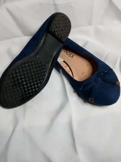 Zapatos planos azules Index para mujer - miniatura 2
