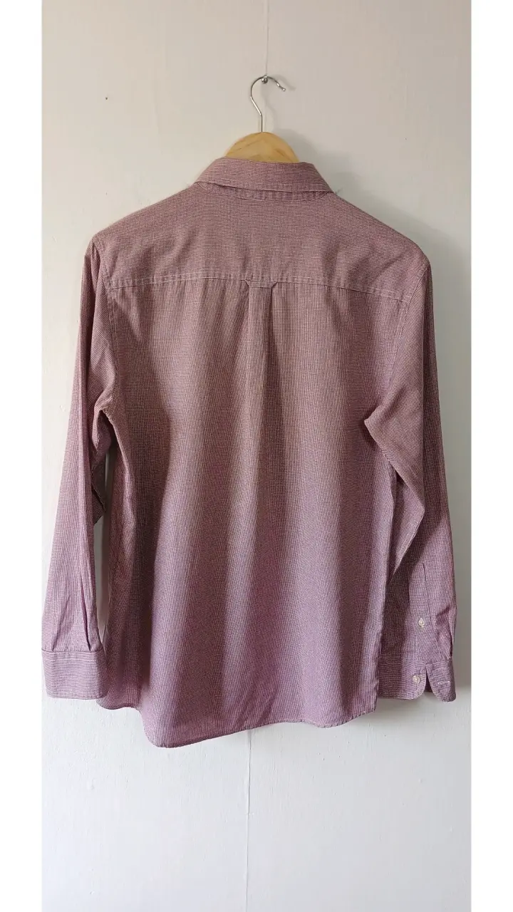 Camisa Chaps Bicolor ( Burdeo-Blanco) Talla M - 2