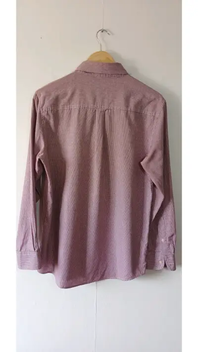 Camisa Chaps Bicolor ( Burdeo-Blanco) Talla M - miniatura 2