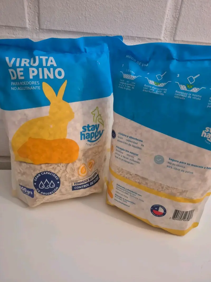 Viruta de Pino para Roedores Stay Happy 500g - 2