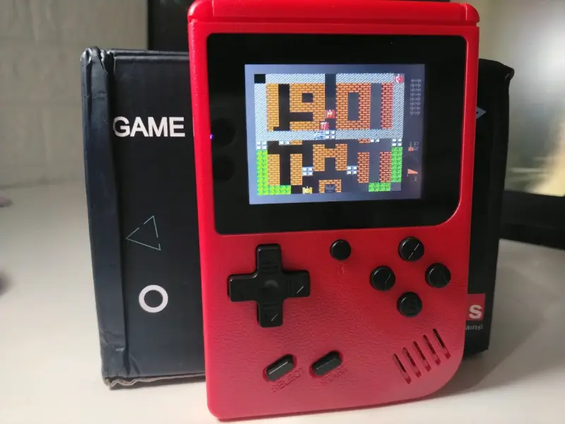 Consola portátil retro Game Box roja - 4