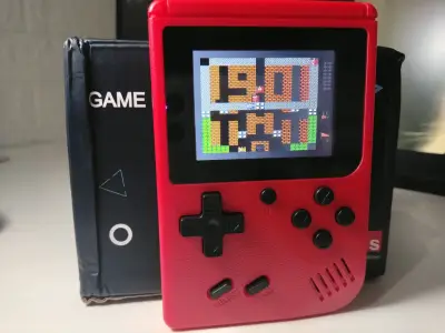 Consola portátil retro Game Box roja - miniatura 4