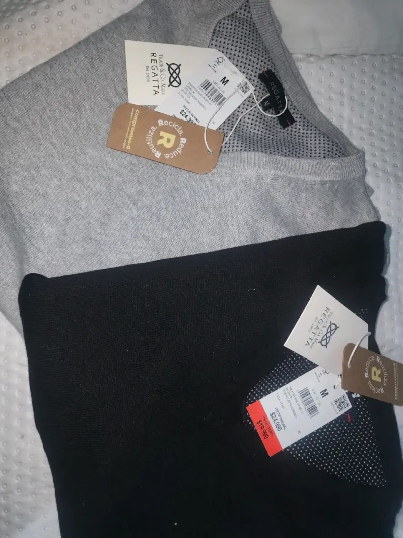 Pack de polerones Regatta gris y negro talla M - 1