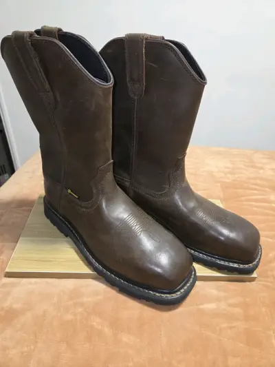 Botas de cuero impermeables marrones - miniatura 3