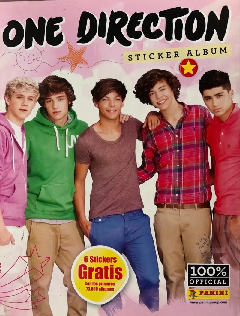 Álbum de stickers One Direction oficial Panini - 1