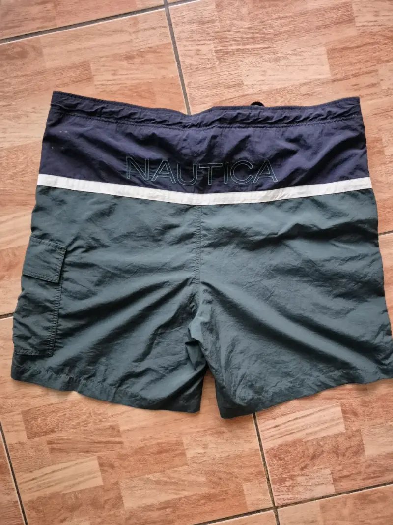 Short de baño Nautica verde y azul - 2