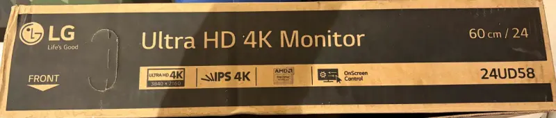 Monitor LG de 24 pulgadas 4K - 5