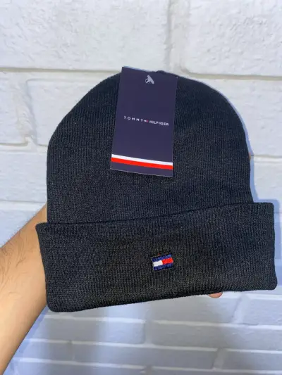 Gorro de lana negro Tommy Hilfiger - miniatura 1