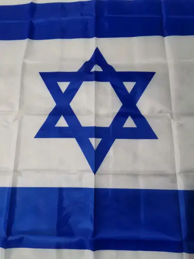 Bandera de Israel 90 x150 grande en tela resisten - miniatura 2