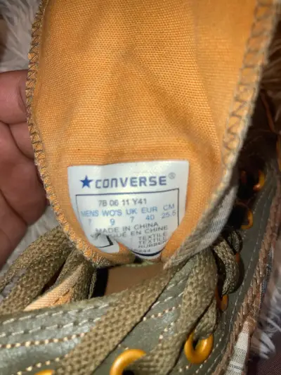 Zapatillas Converse All Star a cuadros verde oliva - miniatura 4