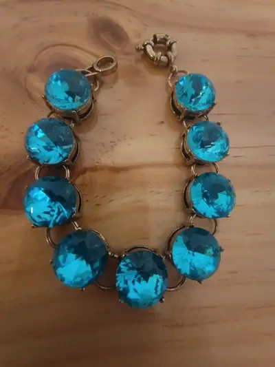 Pulsera de piedras azules brillantes - miniatura 1