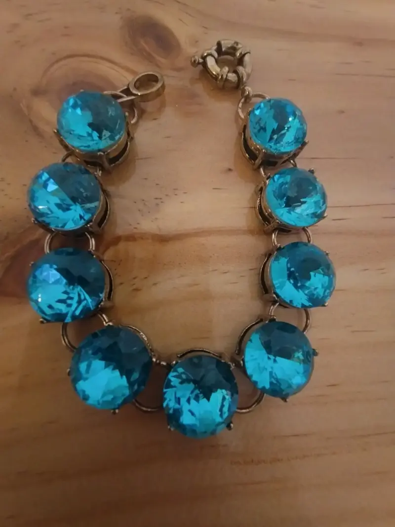 Pulsera de piedras azules brillantes - 2
