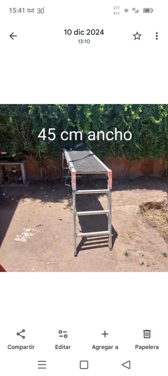 Mesa plegable de trabajo 1.35m - 3
