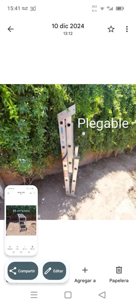 Mesa plegable de trabajo 1.35m - 4