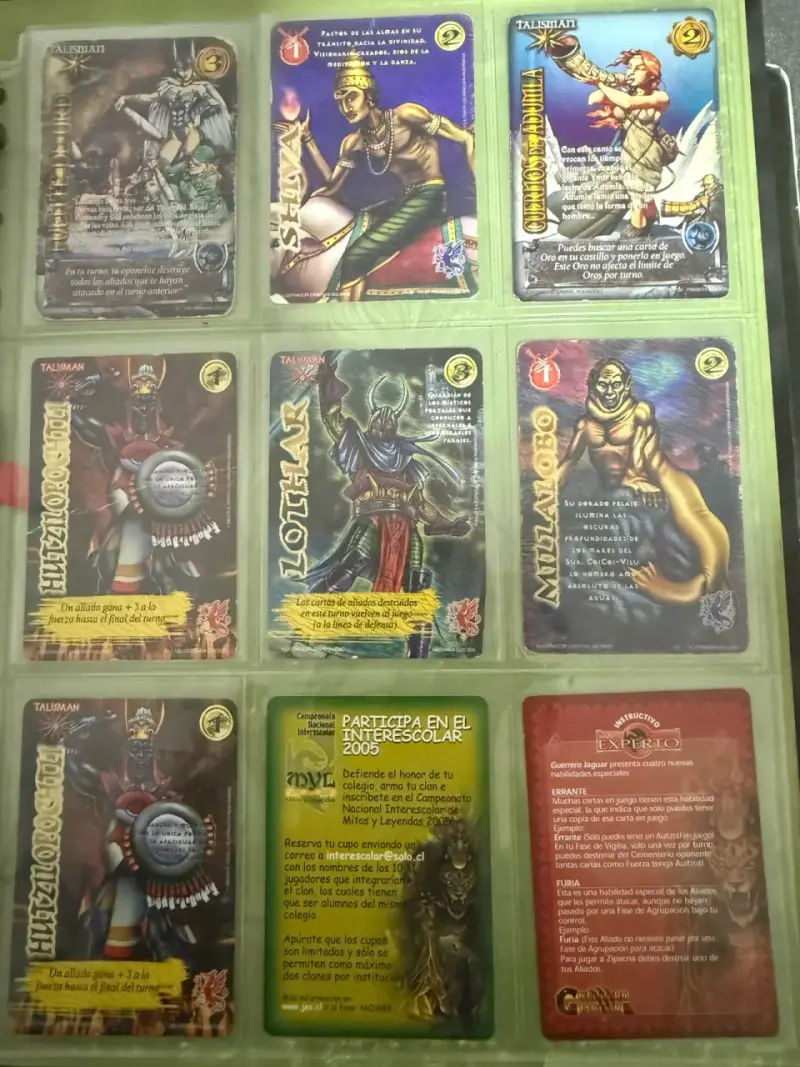 Colección de cartas Mitos y Leyendas - 1