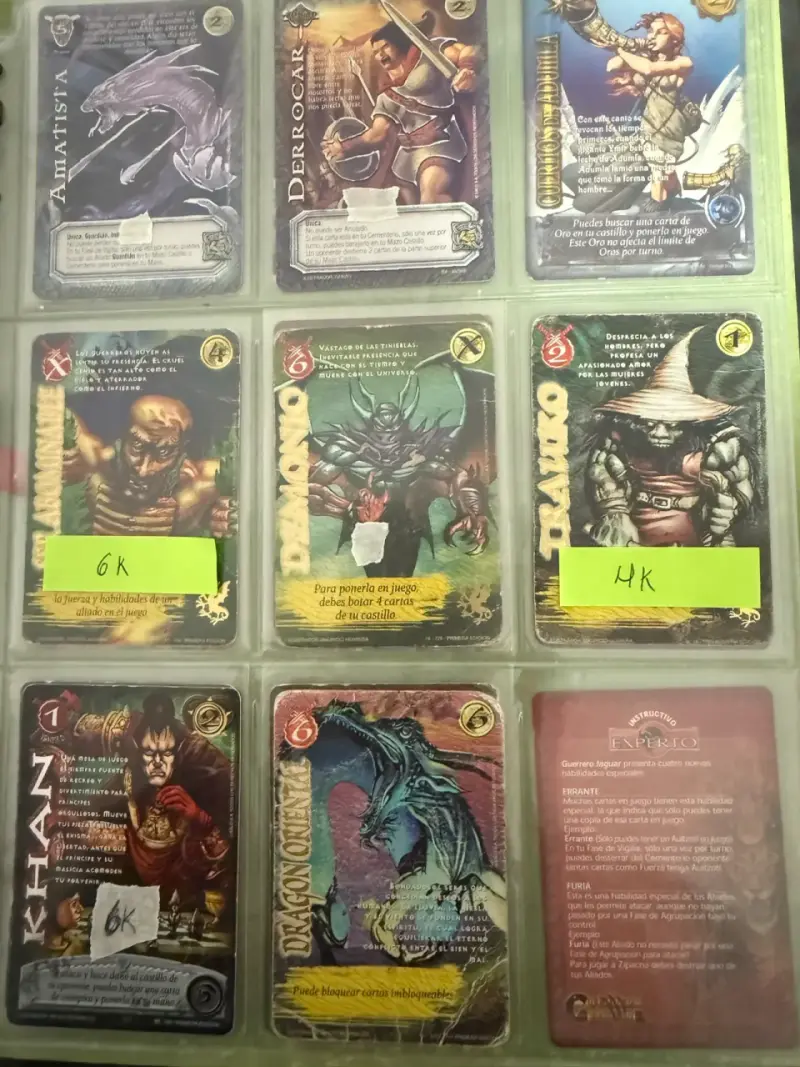 Colección de cartas Mitos y Leyendas - 3
