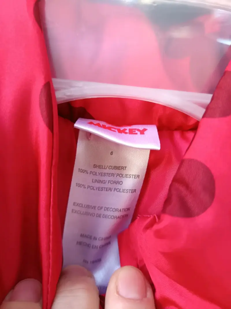 Parka Infantil Minnie Mouse talla 6 - 2