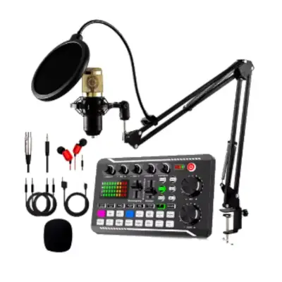 Kit de Podcast con Micrófono y Mezclador - miniatura 1