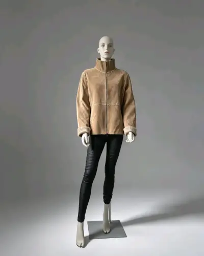 Chaqueta de Cuero y Corderito Guess (Talla L) - miniatura 1