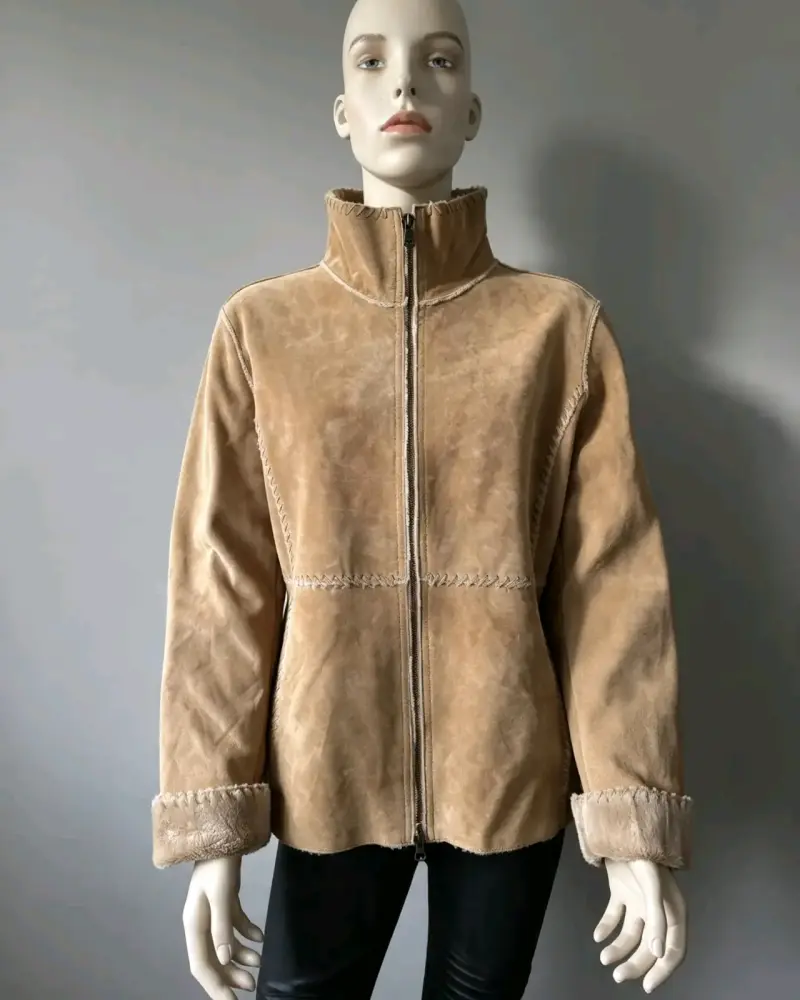 Chaqueta de Cuero y Corderito Guess (Talla L) - 2