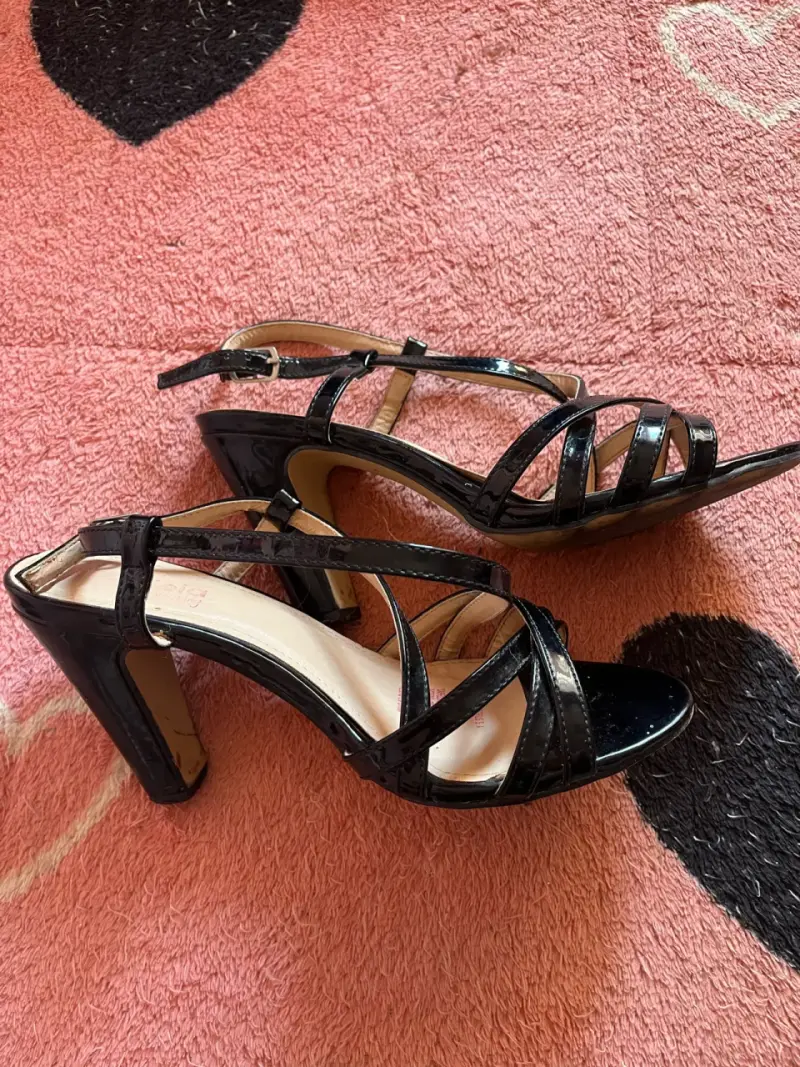 Sandalias de Tacón Alto Negras para Mujer - 1