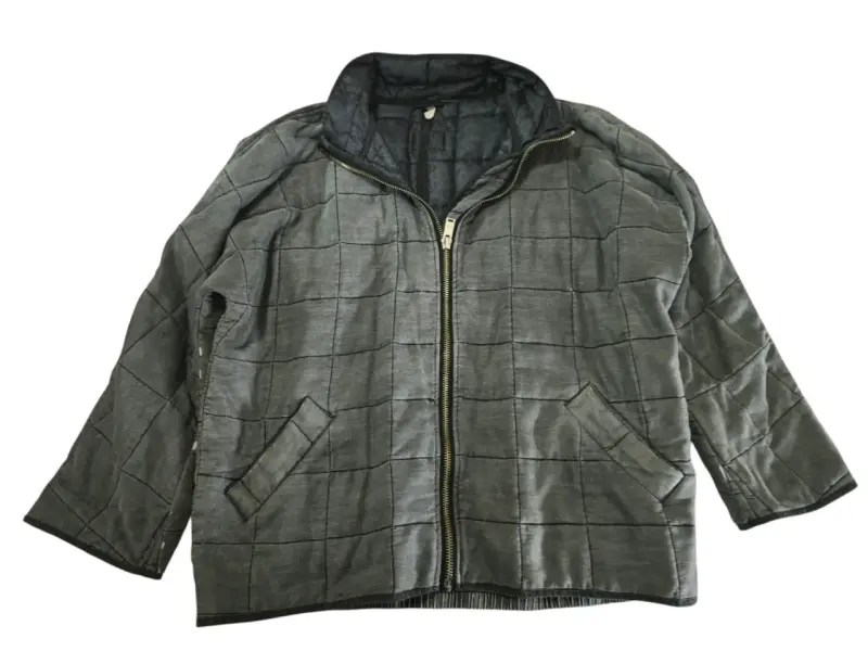 Chaqueta acolchada gris para hombre