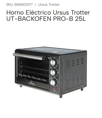 Horno Eléctrico Ursus Trotter 25L Pro-B - miniatura 4