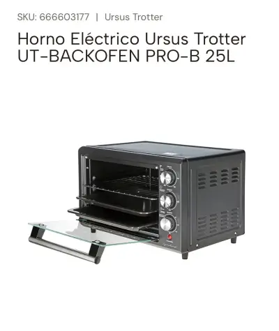 Horno Eléctrico Ursus Trotter 25L Pro-B - miniatura 5