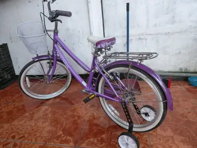 Bicicleta infantil Oxford morada con canasto - miniatura 3
